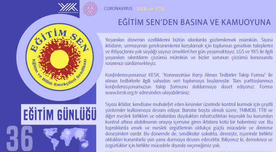 Eğitim Sen’den Basına ve Kamuoyuna / Eğitim Günlüğü 36