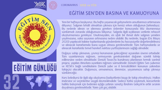 Eğitim Sen’den Basına ve Kamuoyuna / Eğitim Günlüğü 32