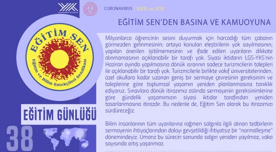 Eğitim Sen’den Basına ve Kamuoyuna / Eğitim Günlüğü 38