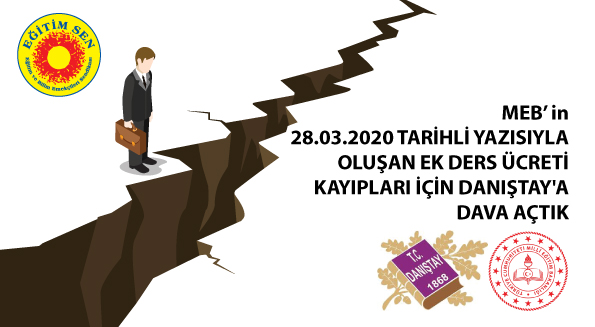 MEB’in 28.03.2020 Tarihli Yazısıyla Oluşan Ek Ders Ücreti Kayıpları İçin Danıştay’a Dava Açtık