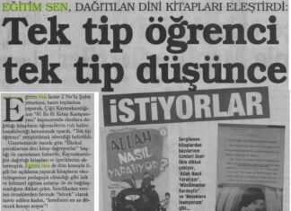 Tek Tip Öğrenci Tek Tip Düşünce – Evrensel