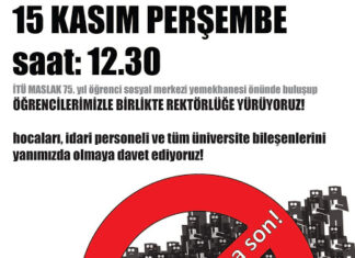 Asistan Kıyımına Karşı İTÜ’lü Asistanlarla Dayanışmaya!