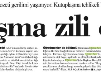 Ayrışma Zili Çaldı – Cumhuriyet