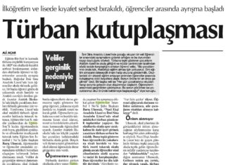 Türban Kutuplaşması – Cumhuriyet