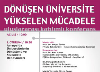 “Dönüşen Üniversite Yükselen Mücadele” Konferansı Yarın!