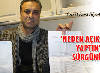 Açıklamaya Katılan Üyemize Sürgün!