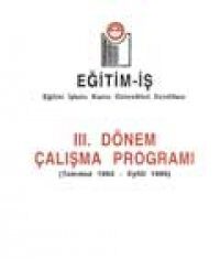 III. DÖNEM ÇALIŞMA PROGRAMI