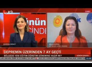 “Deprem Bölgesinde Eğitim, Konteyner ve Çadır Okullarda Sağlıklı ve Güvenli Bir Şekilde Sürdürülemez”