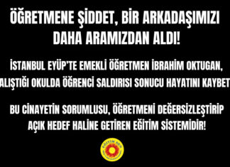 Okulda Şiddet Bir Meslektaşımızı Daha Aramızdan Aldı!