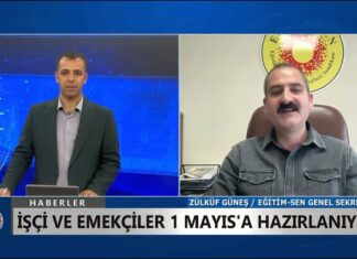 Eğitim Sen Genel Sekreteri Zülküf Güneş, Tüm Emekçileri 1 Mayıs’ta Alanlarda Olmaya Çağırdı